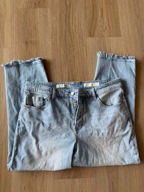 PILCRO Hyphen Jeans Fringe bottom patch size 32